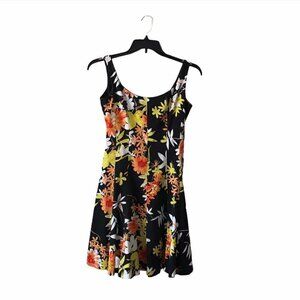 JOSEPH RIBKOFF Fit And Flare Floral Dress